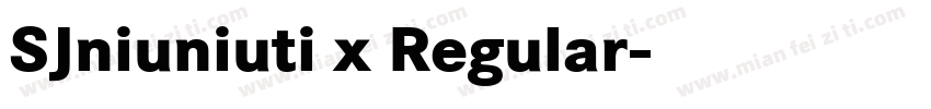 SJniuniuti x Regular字体转换